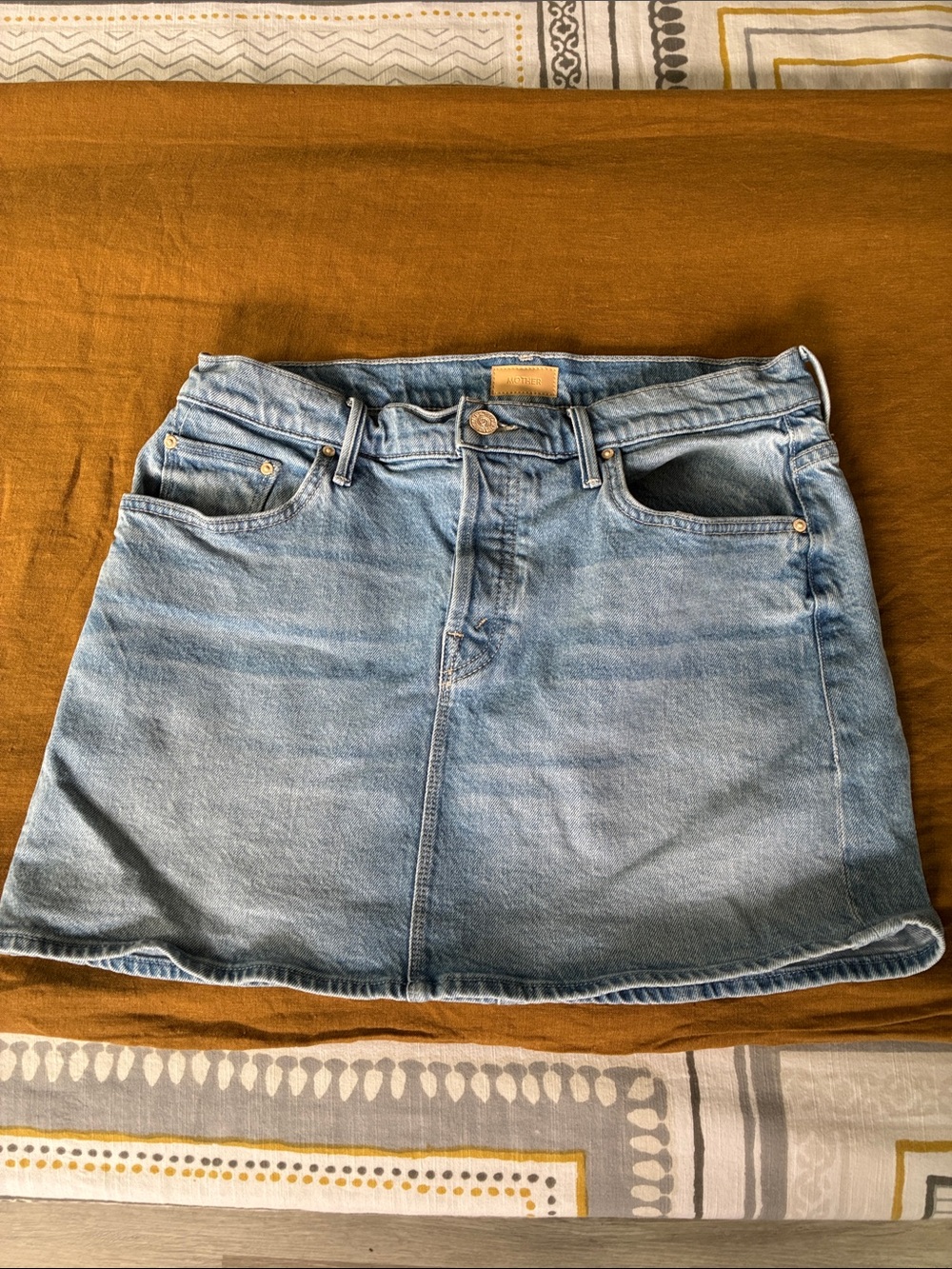 MOTHER The Vagabond Mini Skirt